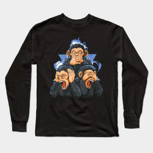 Three monkeys Long Sleeve T-Shirt